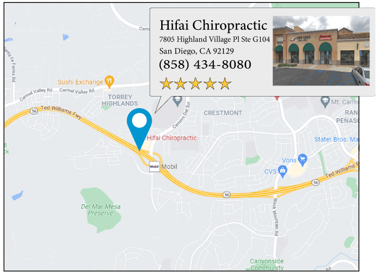 Hifai Chiropractic's location on google map